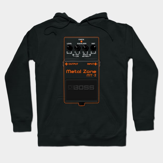 Metal Zone MT-2 Pedal Hoodie by dcescott